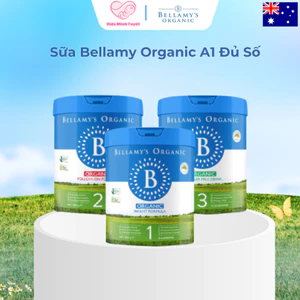 Sữa Bellamy Organic Đạm A1 Đủ Số Phiên Bản Lõi Hỗ Trợ Đề Kháng và Miễn Dịch