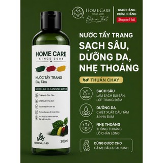 Nước Tẩy Trang Làm Sạch Sâu, Giữ Ẩm, Mềm Da Thuần Chay Cho Da Mụn Nhạy Cảm Home Care Chính Hãng