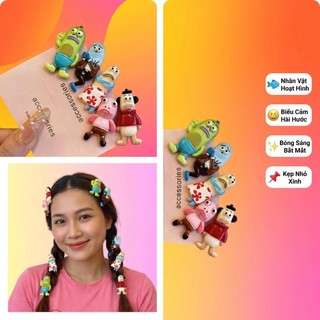 Set 10 Kẹp Tóc Mini Hình Cá Bikini Bottom Cute | Kẹp Mái Tóc Con Chống Xù | Phụ Kiện Tóc Hoạt Hình Dễ Thương Cho Nữ, Học