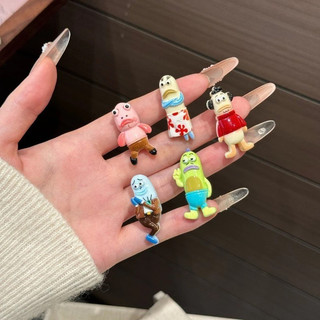 Set 10 Kẹp Tóc Mini Hình Cá Bikini Bottom Cute | Kẹp Mái Tóc Con Chống Xù | Phụ Kiện Tóc Hoạt Hình Dễ Thương Cho Nữ, Học