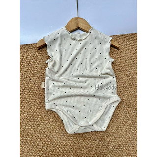 Bodysuit ,áo liền thân cotton mùa hè tay liền cho bé từ 0-24M