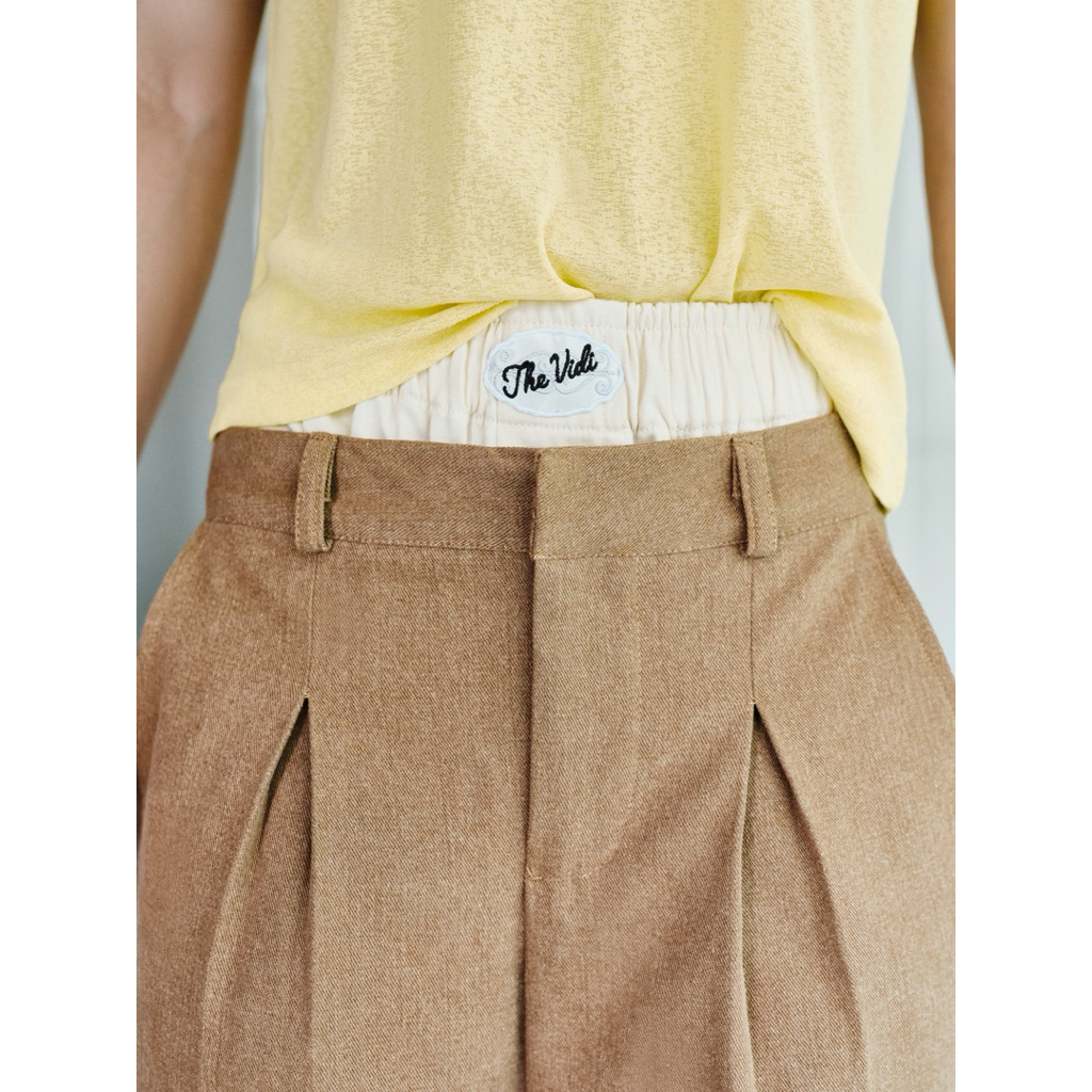 Quần Short Nam Nữ Unisex Kaki The Vidi Studios CLASSIC SHORT | BigBuy360 - bigbuy360.vn