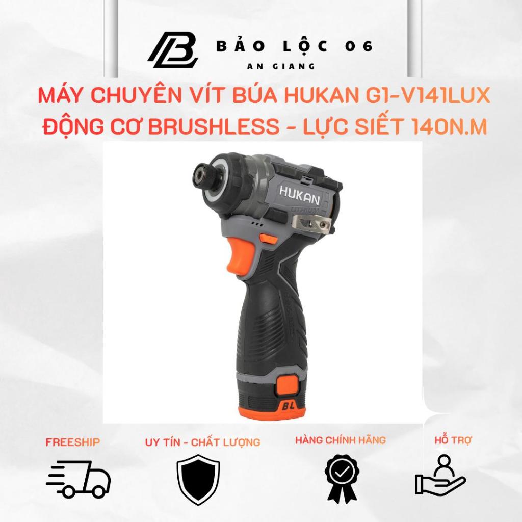 Máy Chuyên Vít Búa Hukan G1-V141LUX – Động Cơ Không Chổi Than, Lực Siết 140N.m (bản màu đen)