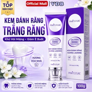 【BÁN CHẠY】Kem Đánh Răng Trắng Răng Hương Jasmine 100g Khử Hôi Miệng Giảm Ê Buốt Làm Sạch Bảo Vệ Men Răng