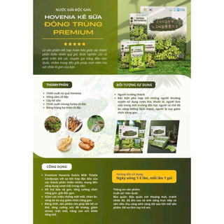 Nước Mát Gan Kế Sữa Đông Trùng Hạ Thảo Hộp 30 Gói