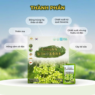 Nước Mát Gan Kế Sữa Đông Trùng Hạ Thảo Hộp 30 Gói