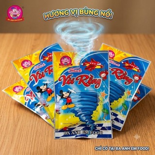 [ Combo 2 ] Gói Snack Vòi Rồng Cay Giòn Thơm – Bim Bim Ăn Vặt Tuổi Thơ, Đậm Vị, Ăn Liền