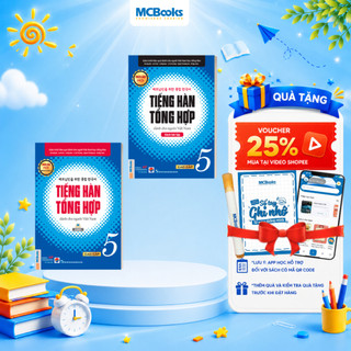 Sách - Combo Tiếng Hàn Tổng Hợp Dành Cho Người Việt Nam Cao Cấp 5 (Giáo trình + SBT)