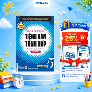 Sách - Tiếng Hàn Tổng hợp Cao Cấp 5 Sách Bài Tập (phiên bản mới)