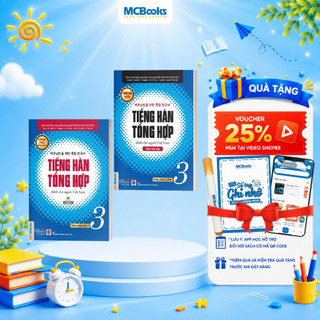 [LIFEMALL9915 - 12% đơn 99K] Sách - Combo Tiếng Hàn Tổng Hợp Dành Cho Người Việt Nam - Trung Cấp 3