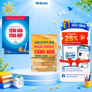 Sách - Combo Tiếng Hàn Tổng Hơp Dành Cho Người Việt Nam Sơ Cấp 1 Và Ngữ Pháp Tiếng Hàn Thông Dụng Sơ Cấp