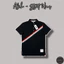⚡️[Hight Quality] Áo Polo 1h0m Black And Navy Blue - Điểm Nhấn Sọc Chéo Đơn Giản Thanh Lịch Loại 1