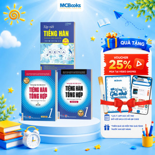 Sách - Combo Tiếng Hàn Tổng Hợp Sơ Cấp 1 Và Vở Tập Viết Tiếng Hàn - Kèm App Học Online
