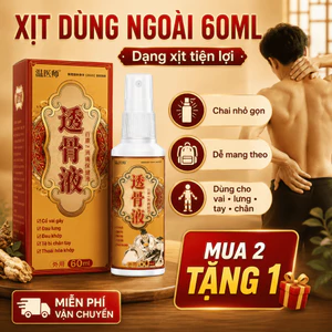 Xịt Thảo Dược Dùng Ngoài 60ml | Dạng Phun Tiện Lợi Cho Vùng Vai, Lưng, Tay Chân