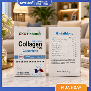 Collagen + GC Glutathione Xuất Xứ Pháp – Bổ Sung Collagen, Glutathione, Vitamin C Giúp Sáng Đẹp Da