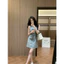 Váy jeans Lvt khóa túi đính đá #sieucappp