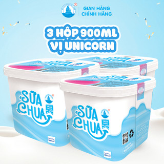 [Hoả tốc HN] Combo 3 Hộp Sữa Chua Hạ Long Size Đại 900ml