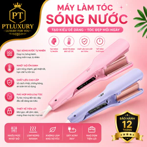 Máy Uốn Tóc Xoăn Hippie Sóng Nước 32mm Chất Liệu Gốm Sứ Cao Cấp - PTLUXURY