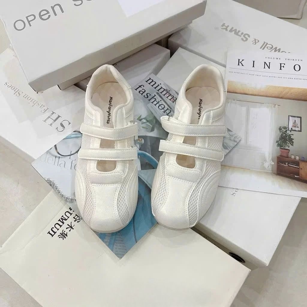 Giày Mary Jane,Giày Balet Mary Jane Phối Da Quai Chéo Xinh N75 || Young Sneaker