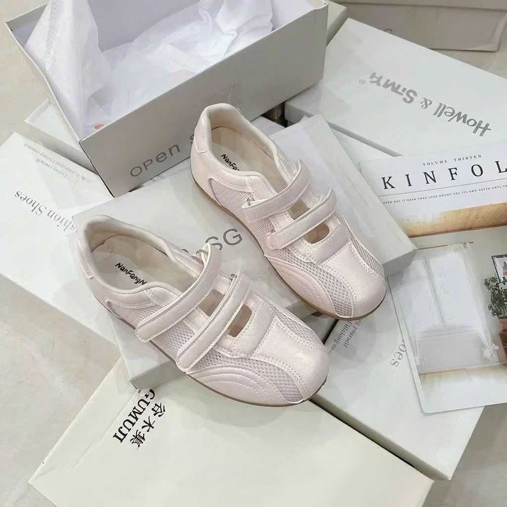 Giày Mary Jane,Giày Balet Mary Jane Phối Da Quai Chéo Xinh N75 || Young Sneaker