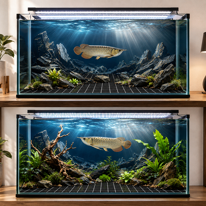 Decal tranh dán hồ cá 3D Kho In Ấn HC106 chống nước, InKTS dán dễ, gỡ dễ, có keo sẵn, nhiều kích cỡ