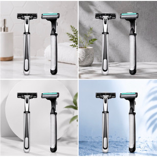 COMBO Dao Cạo Râu  Bàn Cạo Râu Êm Ái Thay Lưỡi Dễ Dàng Không Gây Xước Da