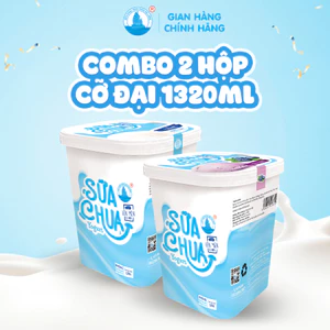 Combo 2 Hộp Sữa Chua Hạ Long Size Đại 1320ml