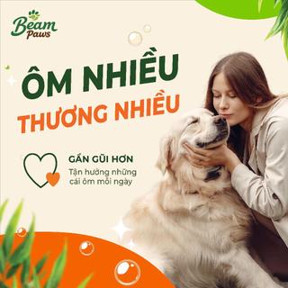 Sữa Tắm Serum Chó Mèo Beam Paws 470ml. Sữa tắm thú cưng Dưỡng Da Mềm Lông, Dầu Dừa & Vitamin B5