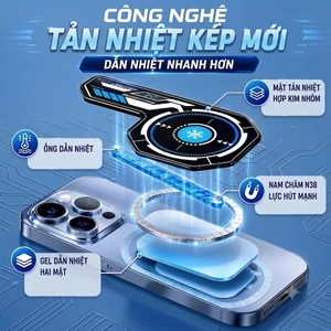 Miếng Dán Từ Tính J01 Buồng Hơi Công Nghệ Composite Có Gel Dẫn Nhiệt Chất Lỏng Magsafe