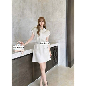 Váy thô lụa lvt kèm belt #sieucappp