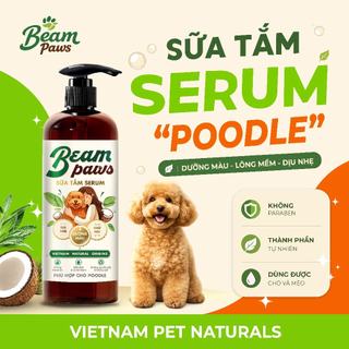 Sữa Tắm Serum chó Poodle Beam Paws 470ml Dưỡng Mềm Mượt Giữ Màu Lông  Từ Dầu Dừa & Lá Xô Thơm