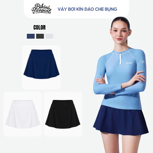 Quần bơi nữ kiểu váy che bụng đi du lịch - Bikini Passport - BS576_NV