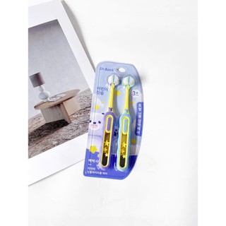 [Vỉ 2chiếc] Bàn Chải Đánh Răng Trẻ Em, Bộ 2 Chiếc, Lông Mềm Ba Mặt, Bàn Chải Làm Trắng Răng, Dành Cho Trẻ 3-12 Tuổi