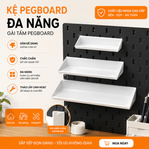 11 KỆ, KHAY PEGBOARD ĐA NĂNG - NHIỀU KÍCH CỠ, Kệ Pegboard Đa Năng Gài Tấm Pegboard - Kệ Đựng Phụ Kiện, Dụng Cụ, Mỹ Phẩm,