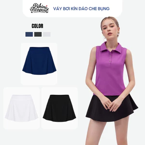 Quần bơi nữ kiểu váy che bụng đi biển - Bikini Passport - BS576_BL