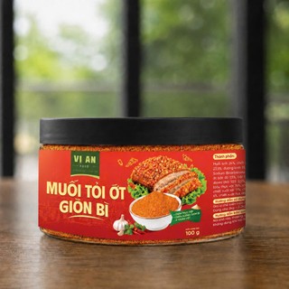 Muối Tỏi Ớt Vị An - Hũ 100G, Bí Quyết Giòn Bì Nhanh, Ướp Thịt - Hải Sản - Chấm Trực tiếp ( Thơm ngon - Tiệt kiệm ).