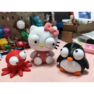 Mô Hình Những Con Thú Mắt có thể xoay 360° Siêu cute, Ngộ nghĩnh-deco góc nhỏ, bể cá, làm quà tặng