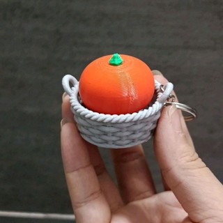 [Móc Khóa] Clicked giỏ Cam - Móc khóa dễ thương, Nhấn phát ra âm thanh vui tai xả tress