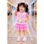 Bộ Váy Bé Gái in hình cute vải 100% cotton cho bé 10-26kg ( tặng 10 kt)