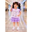 Bộ Váy Bé Gái in hình cute vải 100% cotton cho bé 10-26kg ( tặng 10 kt)