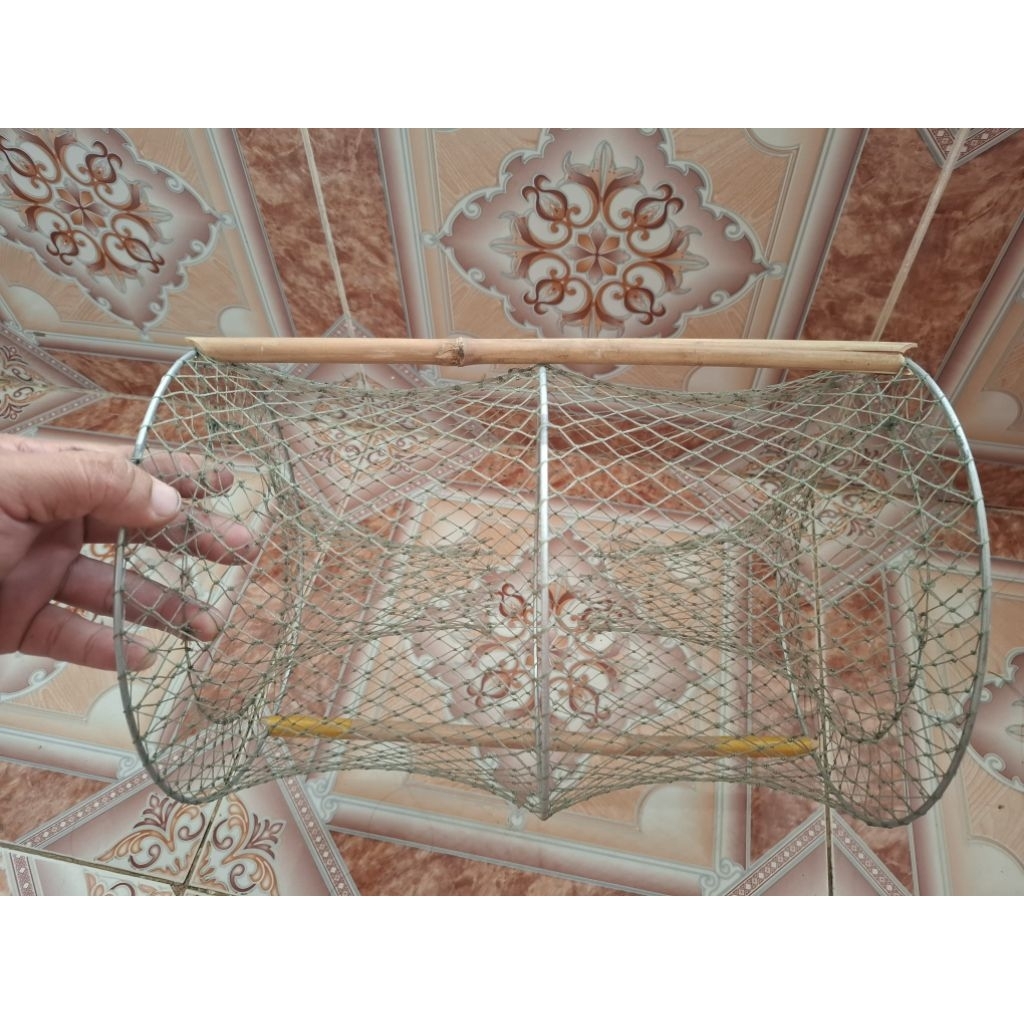 combo 10 lờ cua 3 vành kẽm dài 35cm ngang 24cm