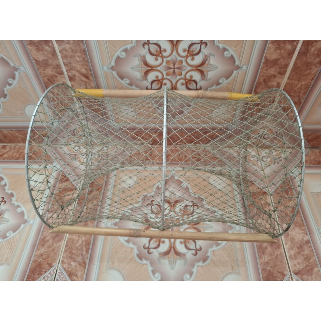 combo 10 lờ cua 3 vành kẽm dài 35cm ngang 24cm