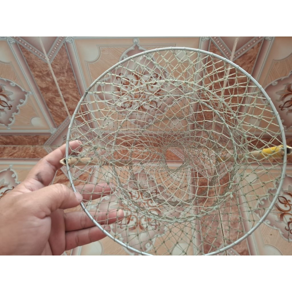 combo 10 lờ cua 3 vành kẽm dài 35cm ngang 24cm