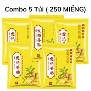Combo 250 Miếng Cao Dán Gừng Giảm Đau Cơ Xương Khớp, Đau Lưng Vai Gáy, Giữ Ấm Cơ Thể Tiện Lợi