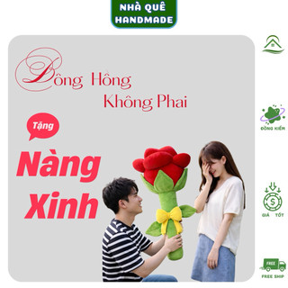 Gấu Bông Hoa Hồng Khổng Lồ Mềm Mịn Cao Cấp 75Cm - Quà Tặng 8/3, Sinh Nhật