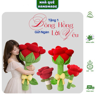 Hoa Hồng Khổng Lồ Nhồi Bông Cao Cấp - Quà Tặng 20/10, Sinh Nhật, Kỷ Niệm