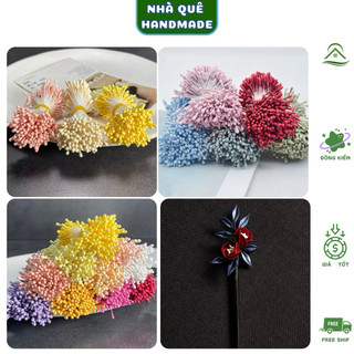 Nhụy hoa kẽm nhung, nhụy hoa làm hoa giả, hoa cài áo, hoa trang trí (90-100 sợi)