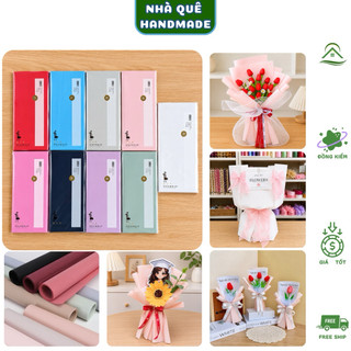 Giấy Xốp Hàn Bó Hoa Loại Dầy Dặn Chuẩn Loại 1 Xấp 20 Tờ TK 60 x 60cm, Gấm Hàn Loại Đẹp