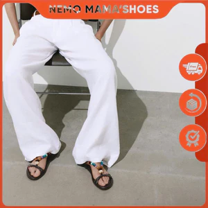 PULL&BEAR SANDAL QUAI ĐÍNH ĐÁ MÀU NÂU THỜI TRANG HÈ SIZE 37 (260526099)