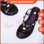 PULL&BEAR SANDAL QUAI ĐÍNH ĐÁ MÀU NÂU THỜI TRANG HÈ SIZE 37 (260526099)